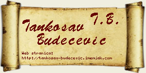 Tankosav Budečević vizit kartica